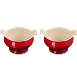 Set de 2 soperas 11 cm Cereza - Cerámica de gres - Le Creuset