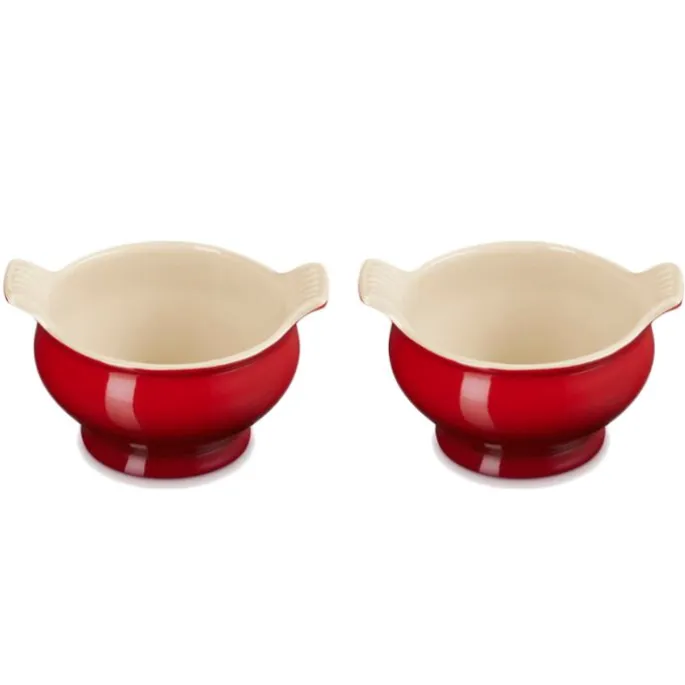 Set de 2 soperas 11 cm Cereza - Cerámica de gres - Le Creuset