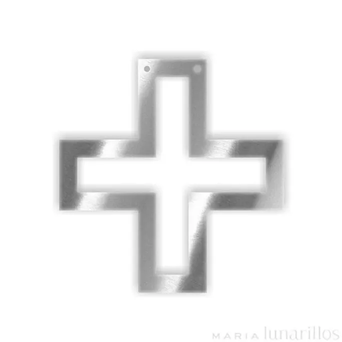 Signo "+" acrílico espejo plateado - Meri Meri