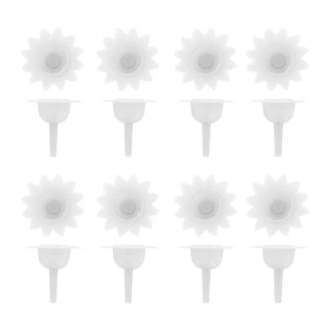 Soportes blancos para velas (12) - Modecor