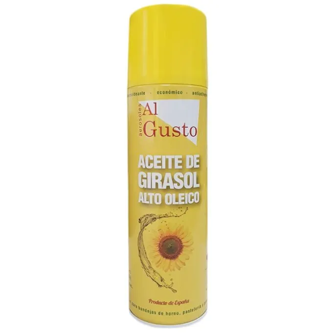 Spray antiadherente de aceite de girasol 500 ml - Sin gluten - Aerosoles al Gusto