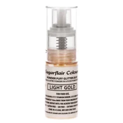 Spray de purpurina en polvo oro claro 10 g - Sugarflair