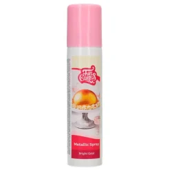 Spray efecto metalizado dorado 100 ml - Funcakes