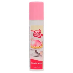 Spray efecto metalizado rosa 100 ml - Funcakes