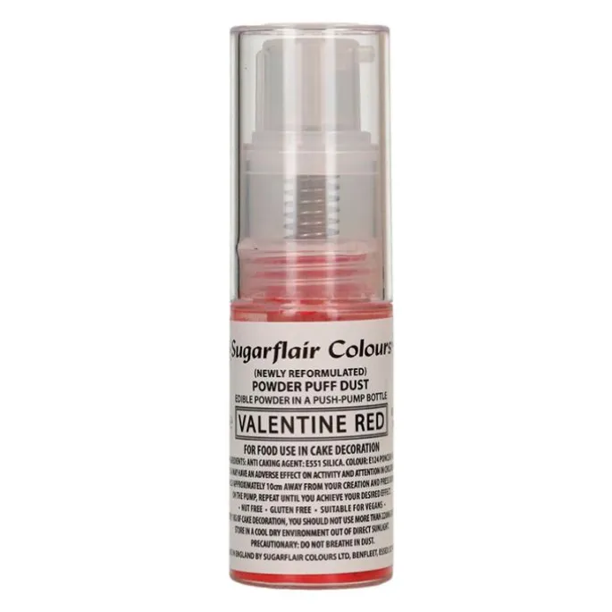 Spray en polvo rojo 10 g - Sin gluten - Sugarflair
