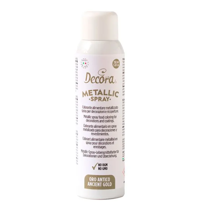 Spray metalizado oro antiguo 150 ml - Decora