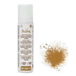 Spray metalizado oro 75 ml - Sin gluten - Decora