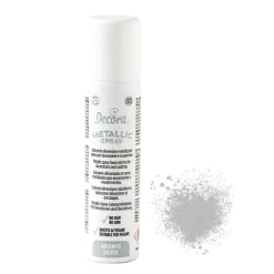 Spray metalizado plateado 75 ml - Decora