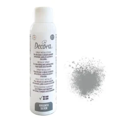 Spray metalizado plateado 150 ml - Decora