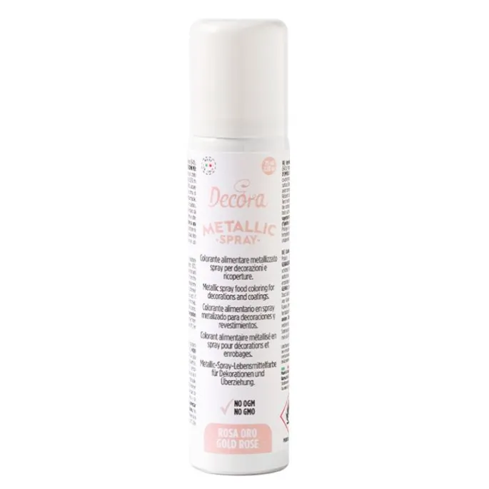 Spray metalizado rosa oro 75 ml - Decora