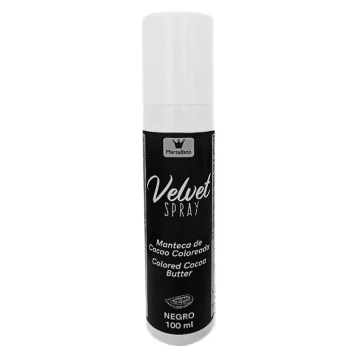 Spray Velvet efecto terciopelo negro 100 ml - Sin gluten - Martellato