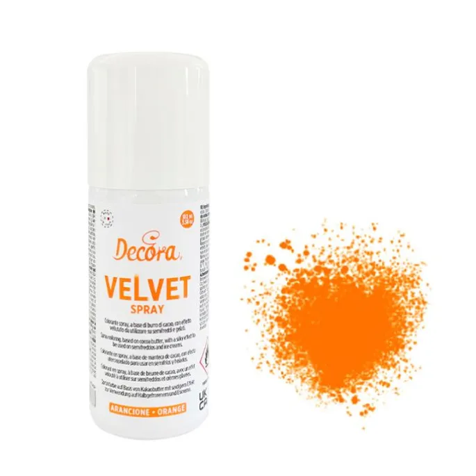 Spray Velvet efecto terciopelo naranja 100 ml - Decora
