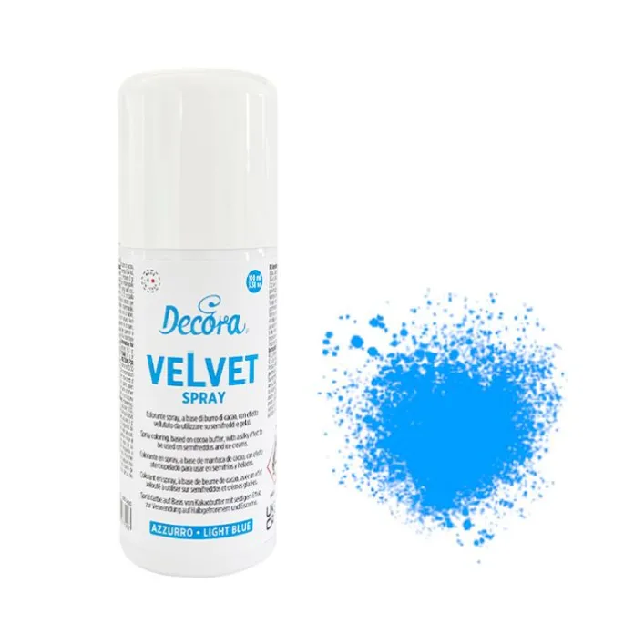 Spray Velvet efecto terciopelo azul 100 ml - Decora