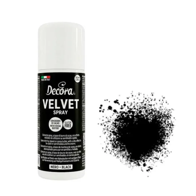 Spray Velvet efecto terciopelo negro 100 ml - Decora