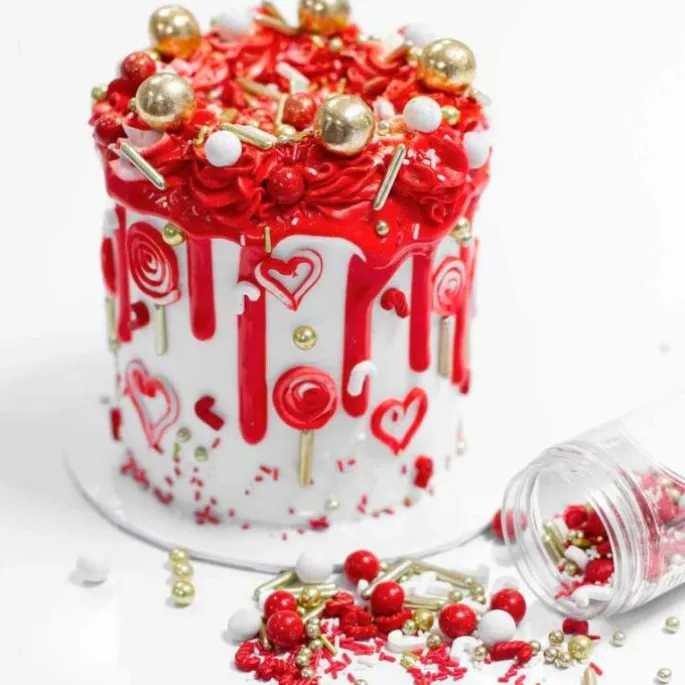 Sprinkles bastones de Navidad Holly Jolly 90 g - Happy Sprinkles