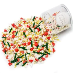 Sprinkles bastones y gorros de Navidad Wonderful Christmas Time 90 g - Happy Sprinkles