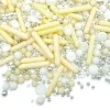 Sprinkles blanco, plateado y crema Peaches´nd Cream 90 g - Happy Sprinkles