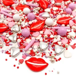 Sprinkles blanco, rojo y rosa I Love You 90 g - Happy Sprinkles