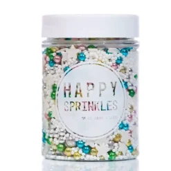Sprinkles blanco y multicolor Magical Fireworks 90 g - Happy Sprinkles
