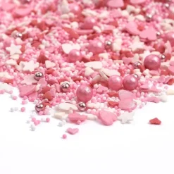 Sprinkles blanco y rosa Love Birds 90 gr - Happy Sprinkles