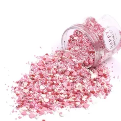 Sprinkles blanco y rosa Love Birds 90 gr - Happy Sprinkles