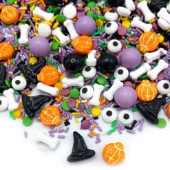 Sprinkles calabazas, huesos y sombreros Spooky Halloween 90 g - Happy Sprinkles