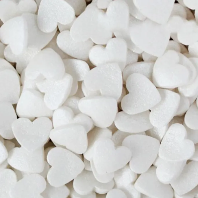 Sprinkles corazones blancos 60 g - Azucren
