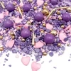 Sprinkles de corazones Purple Elegance 90 g - Happy Sprinkles