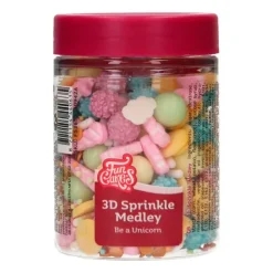 Sprinkles 3D Medley Be a Unicorn Unicornios 70 g - Funcakes