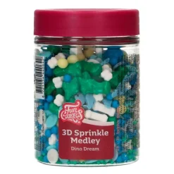 Sprinkles 3D Medley Dino Dream Dinosaurios 70 g - Funcakes