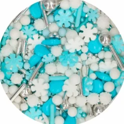 Sprinkles 3D Medley Frosty Winters Navidad 70 g - Funcakes