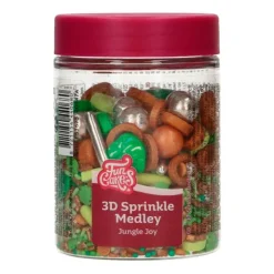 Sprinkles 3D Medley Jungle Joy Selva 70 g - Funcakes