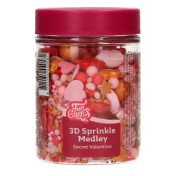 Sprinkles 3D Medley Secret Valentine San Valentín 70 g - Funcakes