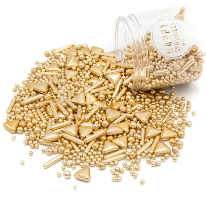 Sprinkles dorados Vintage Gilding 190 g - Happy Sprinkles