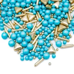 Sprinkles dorados y azules Boy Gang 190 g - Happy Sprinkles