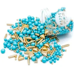 Sprinkles dorados y azules Boy Gang 190 g - Happy Sprinkles