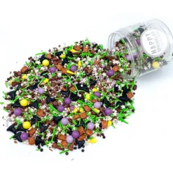 Sprinkles escobas, búhos y sombreros Witches & Wizzards Halloween 90 g - Happy Sprinkles