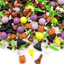 Sprinkles escobas, búhos y sombreros Witches & Wizzards Halloween 90 g - Happy Sprinkles