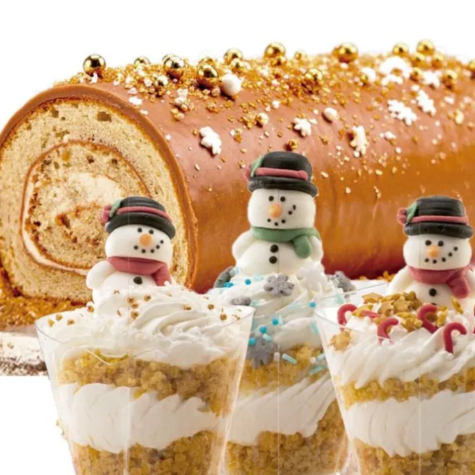Sprinkles estrellas y copos de nieve Navidad 100 g - Sin gluten - Dekora