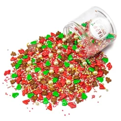 Sprinkles gorros y abetos Santa's favorite Navidad 90 g - Happy Sprinkles