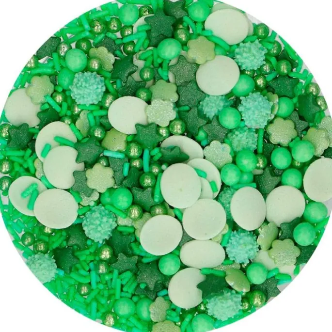 Sprinkles Green Medley 65 g - Funcakes