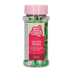 Sprinkles Green Medley 65 g - Funcakes