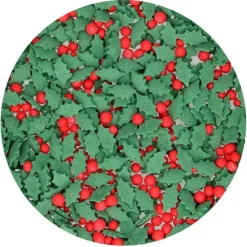 Sprinkles Holly Mix 55 g - Funcakes