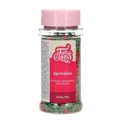 Sprinkles Holly Mix 55 g - Funcakes
