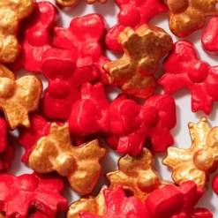 Sprinkles lazos de regalo rojos y dorados de azúcar Navidad 25 g - PME