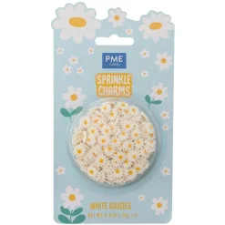 Sprinkles margaritas blancas de azúcar 25 g - PME
