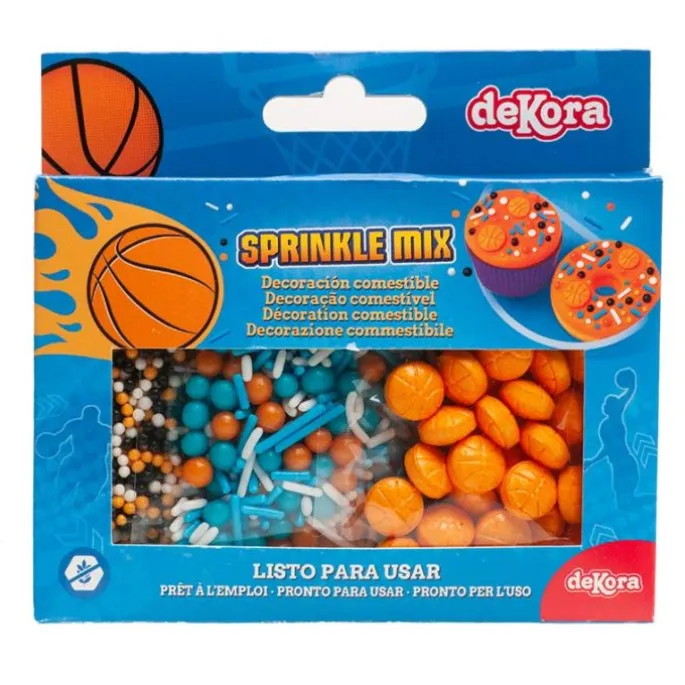 Sprinkles Mix baloncesto 70 g - Sin gluten - Dekora