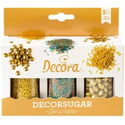Sprinkles Mix metalizados multicolor y oro 85 g (3) - Decora