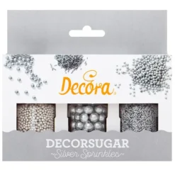 Sprinkles Mix metalizados plata 85 g (3) - Decora