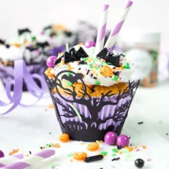 Sprinkles murciélagos, calabazas Halloween Creepin' It Real 90 g - Happy Sprinkles